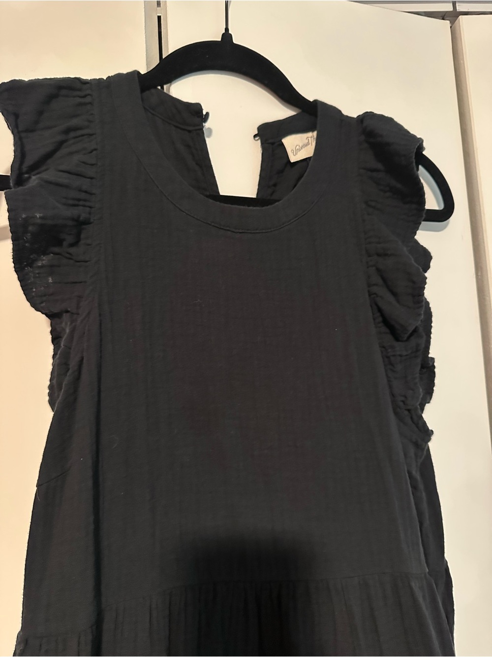 Universal Thread Black Ruffle Midi Dress - Picture 3 of 3